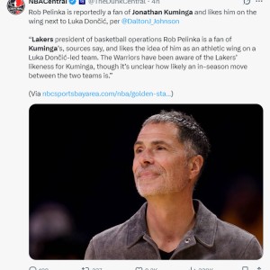 世界杯官方正版下载-曝去年湖人已关注库明加：佩林卡喜爱成推手 3换1报价勇士未接受